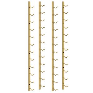 vidaXL Casier &agrave; vin mural pour 12 bouteilles 2 pcs Dor&eacute; Fer