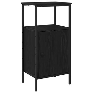 vidaXL Cabinet de chevet Ch&ecirc;ne noir 41 x 31 x 80 cm Bois d'ing&eacute;nierie