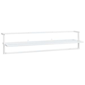 vidaXL Porte-serviettes Blanc 95x25x22 cm Fer