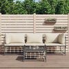 vidaXL Salon de jardin 4 pcs avec coussins anthracite r&eacute;sine tress&eacute;e