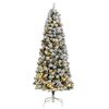 vidaXL Sapin de No&euml;l artificiel articul&eacute; 300 LED et boules 210 cm