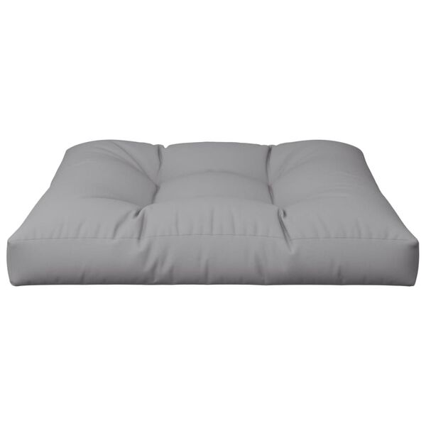 vidaXL Coussin de palette gris 70x70x12 cm tissu