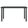 vidaXL Ensemble &agrave; manger de jardin avec coussins 7 pcs Noir