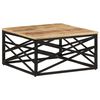 vidaXL Table basse 68x68x35 cm Bois de manguier massif