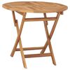 vidaXL Table pliable de jardin 85x76 cm Bois de teck solide
