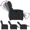 vidaXL Fauteuil inclinable noir cuir véritable
