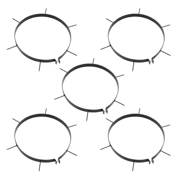 vidaXL Rouleau &agrave; gazon de jardin &agrave; tirer et colliers d'a&eacute;rateur 63 L fer acier