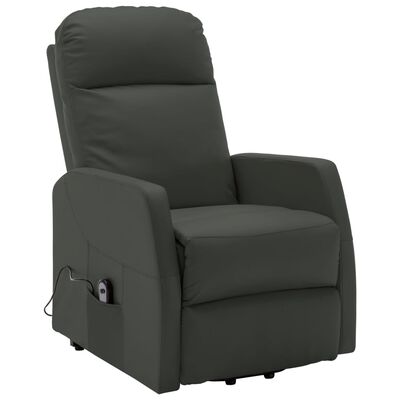 vidaXL Fauteuil Anthracite Similicuir