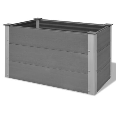 vidaXL Lit surélevé de jardin WPC 100 x 50 x 54 cm Gris