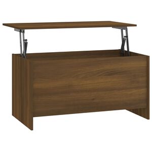 vidaXL Table basse Ch&ecirc;ne marron 102x55,5x52,5 cm Bois d'ing&eacute;nierie
