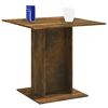 vidaXL Table &agrave; d&icirc;ner Ch&ecirc;ne fum&eacute; 80x80x75 cm Bois d'ing&eacute;nierie