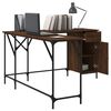 vidaXL Bureau chêne marron 141x141x75 cm bois d'ingénierie