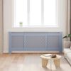 vidaXL Cache-radiateur MDF Gris 205 cm