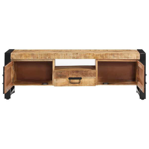 vidaXL Meuble TV 120x30x40 cm Bois massif de manguier