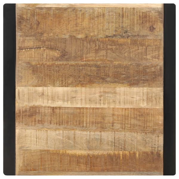 vidaXL Table &agrave; manger 70x70x75 cm Bois de manguier massif brut