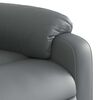 vidaXL Fauteuil inclinable de massage électrique gris similicuir