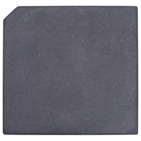 vidaXL Plaque de poids de parasol Noir Granite Carr&eacute; 25 kg