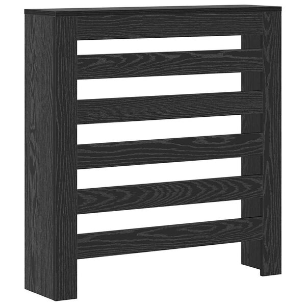 vidaXL Cache-Radiateur Chêne noir 78 x 20 x 82 cm Bois d'ingénierie