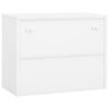 vidaXL Armoire de bureau Blanc 90x40x70 cm Acier