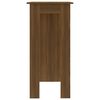 vidaXL Table de bar avec étagère chêne marron bois d'ingénierie