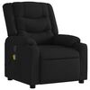 vidaXL Fauteuil de massage inclinable noir tissu