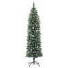 vidaXL Sapin de No&euml;l artificiel mince avec support 120 cm PVC