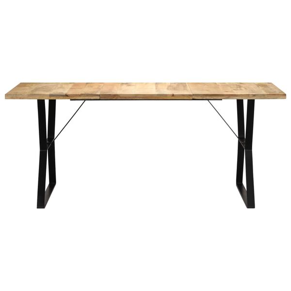 vidaXL Table &agrave; manger 180x90x76 cm Bois de manguier massif