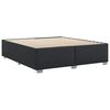 vidaXL Cadre de lit sans matelas noir similicuir