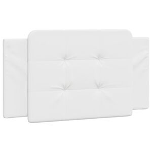 vidaXL Coussin de tête de lit Zadar blanc 100 cm similicuir