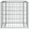 vidaXL Banc de jardin avec panier en gabion bois massif de douglas
