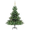 vidaXL Sapin de No&euml;l artificiel Nordmann avec LED et boules Vert 180cm