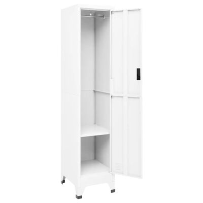 vidaXL Armoire à casiers Blanc 38x45x180 cm Acier