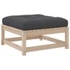 vidaXL Salon de jardin 10 pcs avec coussins bois de pin massif