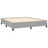 vidaXL Cadre de lit sans matelas gris clair tissu