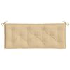 vidaXL Coussins de banc de jardin lot de 2 beige m&eacute;lang&eacute; tissu