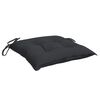 vidaXL Coussins de chaise lot de 6 noir 40x40x7 cm tissu oxford
