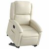 vidaXL Fauteuil inclinable &eacute;lectrique cr&egrave;me similicuir