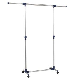 vidaXL Porte-vêtements réglable Acier inoxydable 165x44x150 cm Argenté