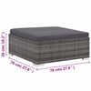 vidaXL Salon de jardin 6 pcs avec coussins r&eacute;sine tress&eacute;e gris
