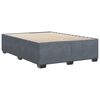 vidaXL Cadre de lit sans matelas gris fonc&eacute; velours