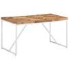 vidaXL Table &agrave; manger 140x70x76 cm Bois massif d'acacia et de manguier