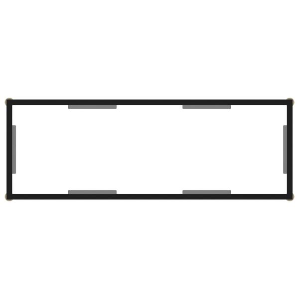 vidaXL Table console Transparent 100x35x75 cm Verre trempé