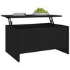 vidaXL Table basse noir 80x55,5x41,5 cm bois d'ingénierie