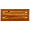 vidaXL Table console de jardin 80x35x75 cm Bois d'acacia solide