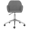 vidaXL Chaise pivotante de bureau Gris clair Tissu