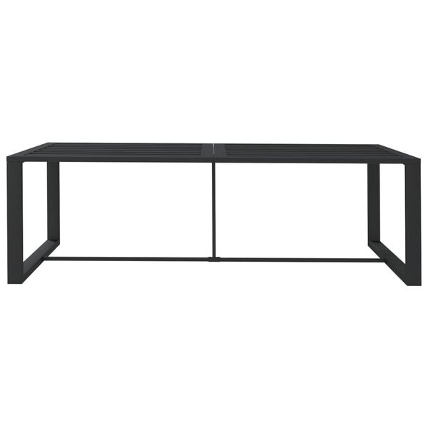 vidaXL Table &agrave; d&icirc;ner d'ext&eacute;rieur Anthracite 120x60x66 cm Aluminium