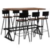 vidaXL Mobilier de bar 7 pcs Bois de r&eacute;cup&eacute;ration massif