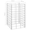 vidaXL Lits sur&eacute;lev&eacute;s en gabion 3 pcs 30x30x50 cm Fer