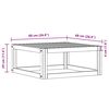 vidaXL Table basse 68x68x29 cm Bois d'acacia solide