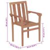 vidaXL Chaises de jardin lot de 2 et coussins taupe Bois teck massif